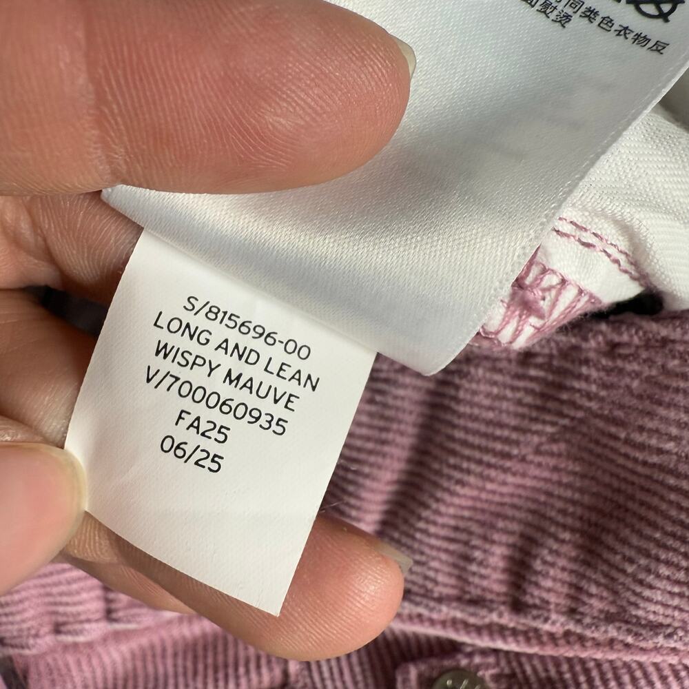 NWT Gap Pink Corduroy Long & Lean Low Rise Jeans 32/14 S Flare Bootcut 815696 - Picture 3 of 6